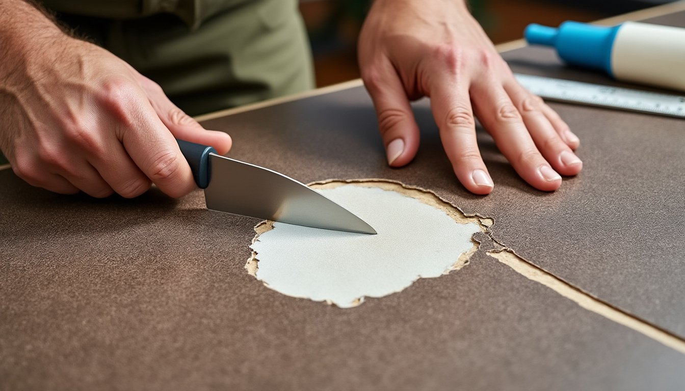 apprenez comment réparer rapidement et efficacement un trou dans du lino grâce à nos conseils pratiques et faciles à suivre.